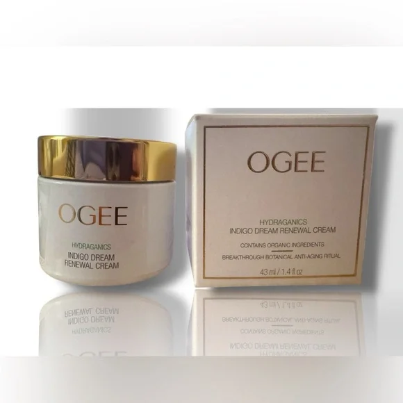 OGEE Indigo Dream Renewal Cream — White & Gold Jar - Picture 2 of 8